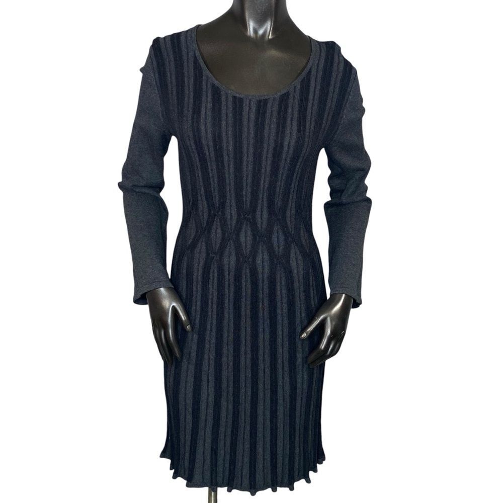 Style & Co. Cable Knit Sweater Dress Cozy Warm Winter Dress SZ M Long Sleeve